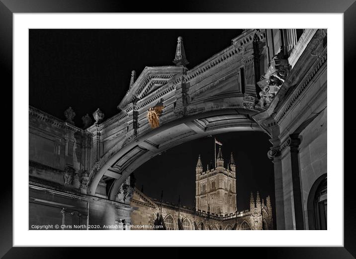 Bath Abbey and Archway. Framed Mounted Print by Chris North