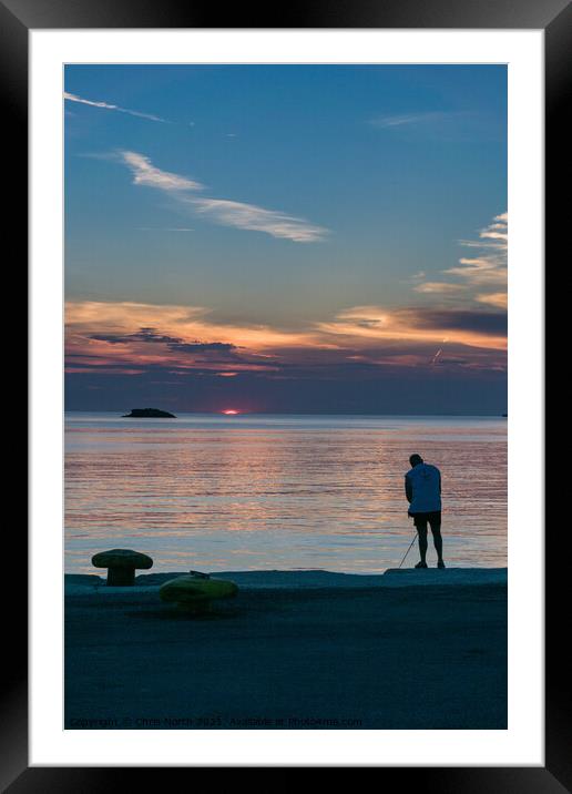 Sunset at Kythnos,  Greek Islands. Framed Mounted Print by Chris North