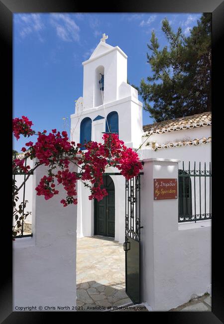 The Old  town, Kythnos Greek Islands  Framed Print by Chris North