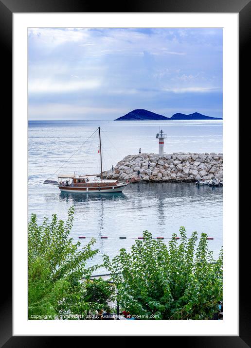 Kalkan, turkey. Framed Mounted Print by Chris North