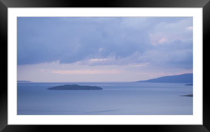 Sunset View of Longay, Isle Of Skye, Scotland Framed Mounted Print by Maarten D'Haese