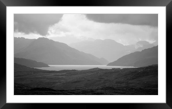 View of Loch Eishort  Framed Mounted Print by Maarten D'Haese