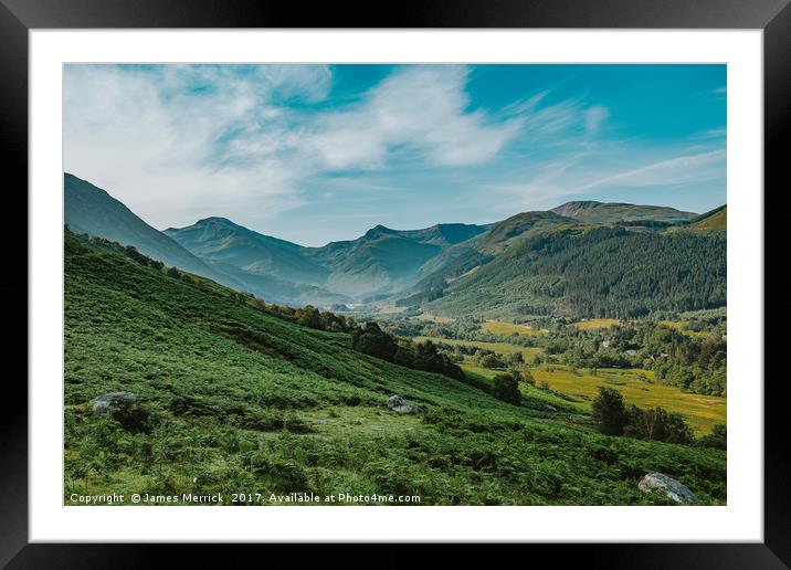 Scottish Highlands landscape Framed Mounted Print by James Merrick
