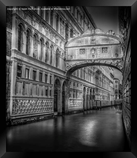 Bridge of Sighs Venice Framed Print by Kevin Ford