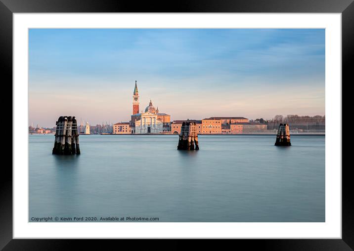 Church Of San Giorgio Maggiore, Venice, Italy Framed Mounted Print by Kevin Ford