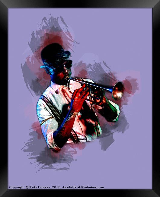 The Jazz Man Framed Print by Keith Furness