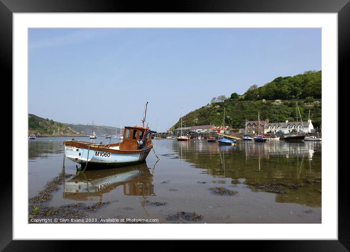 Old Fishguard Harbour Framed Mounted Print by Glyn Evans