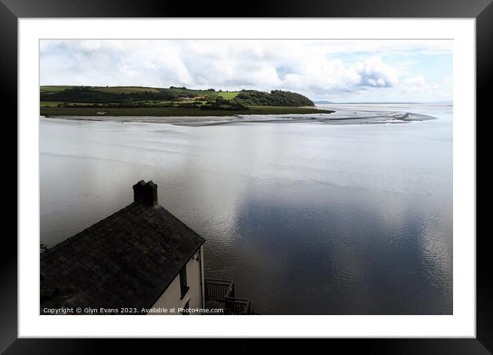 The Boat House Laugharne. Framed Mounted Print by Glyn Evans