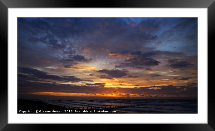 Winter sunrise Framed Mounted Print by Graeme Hutson