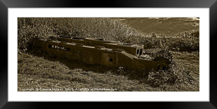 Wreck of a Churchill Tank Framed Mounted Print by Graeme Hutson