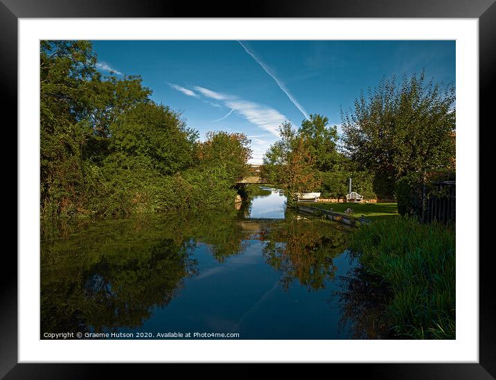 Canal reflections Framed Mounted Print by Graeme Hutson