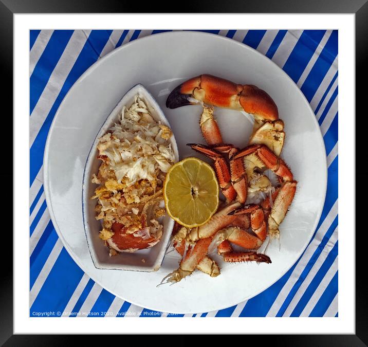 Dressed crab Framed Mounted Print by Graeme Hutson