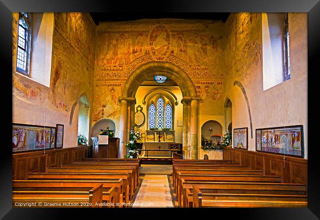 Painted Church Walls Framed Print by Graeme Hutson