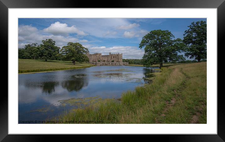 The Castle on the Lake Framed Mounted Print by mark james