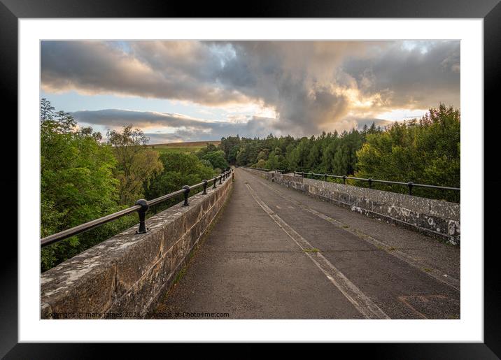 Crossing the Lambley Viaduct Framed Mounted Print by mark james