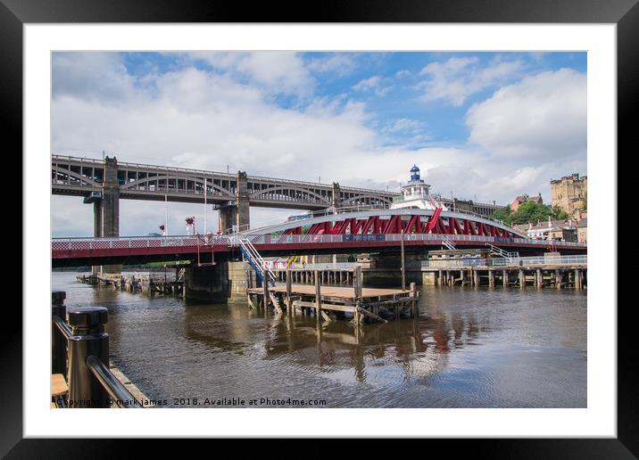 Newcastle Quayside  Framed Mounted Print by mark james