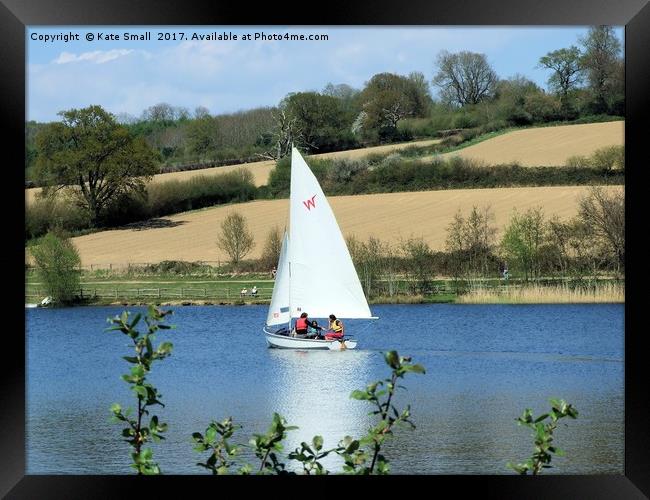 Under Sail Framed Print by Kate Small