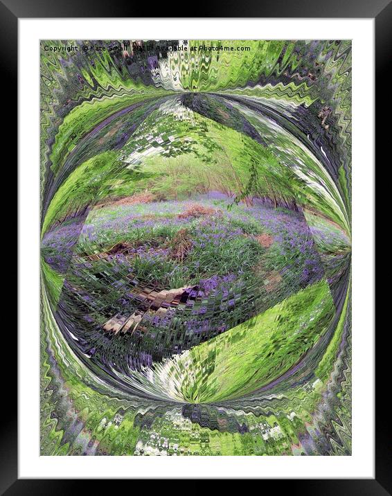Deep in the woods Framed Mounted Print by Kate Small