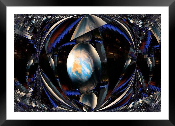 Which Earth is mine? Framed Mounted Print by Kate Small
