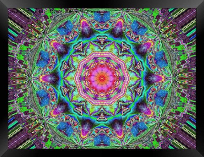 Psychedelic Framed Print by Kate Small