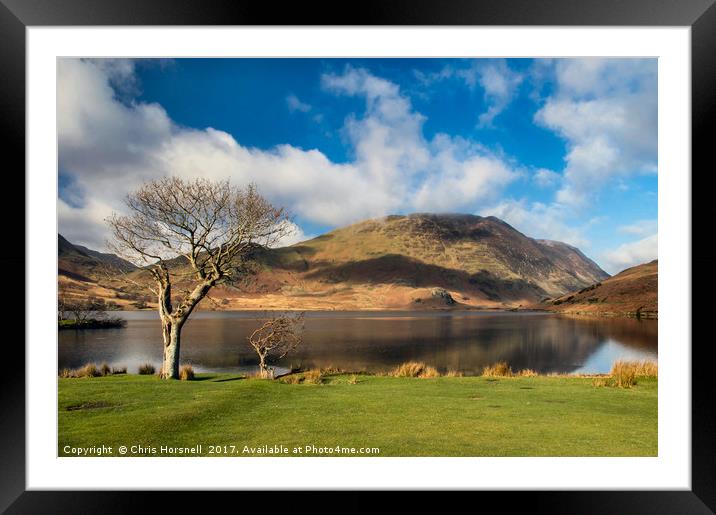 Buttermere Reflections Framed Mounted Print by Chris Horsnell
