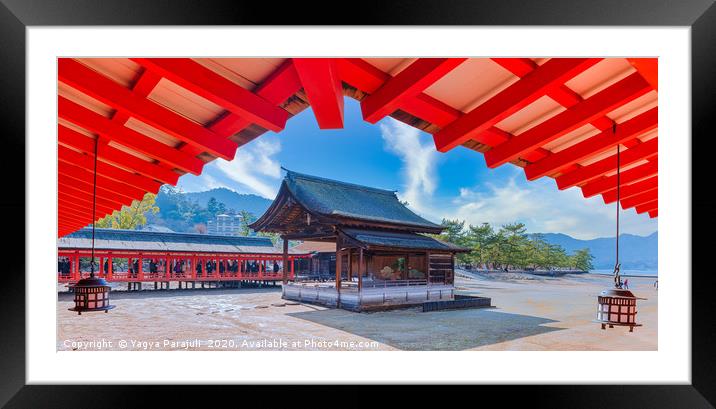 Miyajima castle called itukushima Framed Mounted Print by Yagya Parajuli