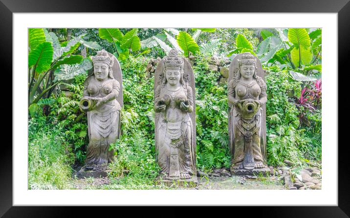Welcome statue in bali Framed Mounted Print by Yagya Parajuli