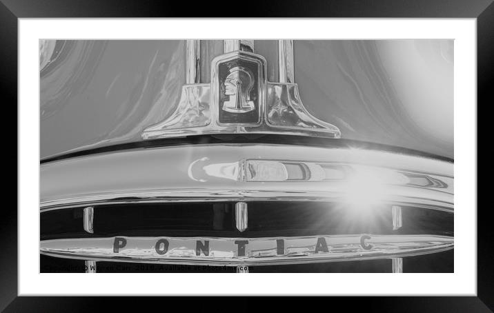 Pontiac in the sun Framed Mounted Print by Warren Carr