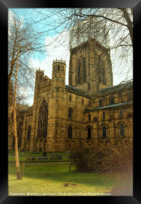 The City of Durham Cathedral  Framed Print by Antony Atkinson