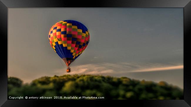 Durham Ballooning Framed Print by Antony Atkinson