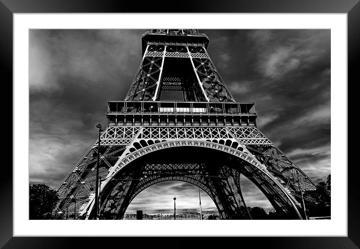 Paris Eiffel Tower Framed Mounted Print by Antony Atkinson