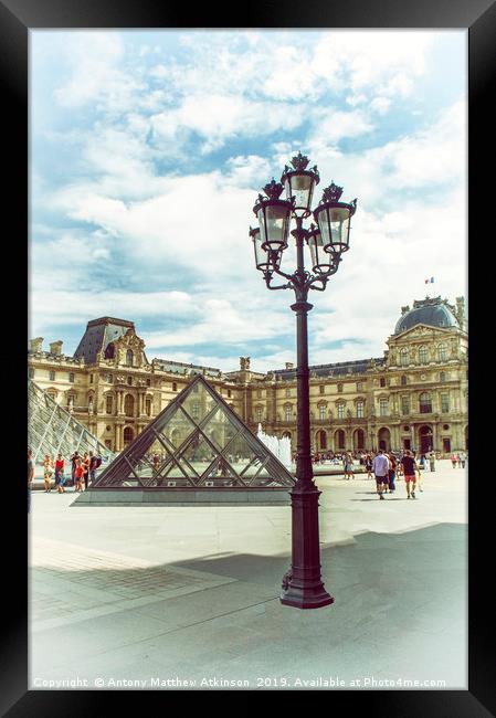 Louvre in Paris Framed Print by Antony Atkinson