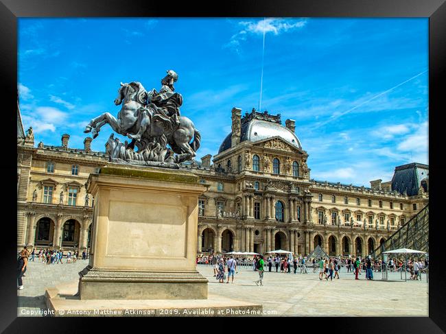 Louvre Museum Framed Print by Antony Atkinson