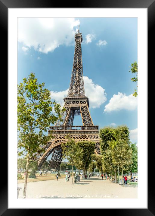 The Eiffel Tower Framed Mounted Print by Antony Atkinson