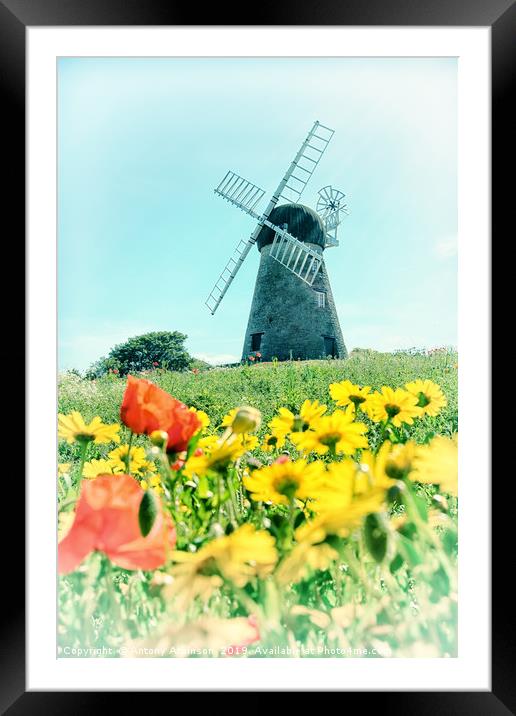 Sunderland Roker Windmill Framed Mounted Print by Antony Atkinson