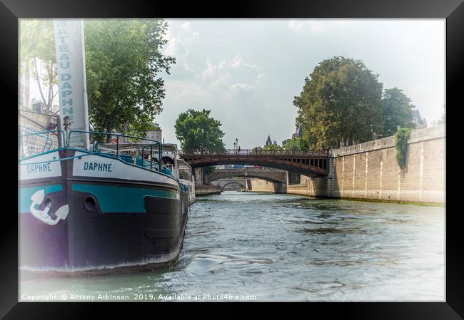 Paris River Seine Framed Print by Antony Atkinson