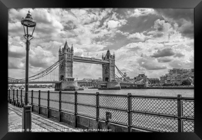 London Tower Bridge Framed Print by Antony Atkinson