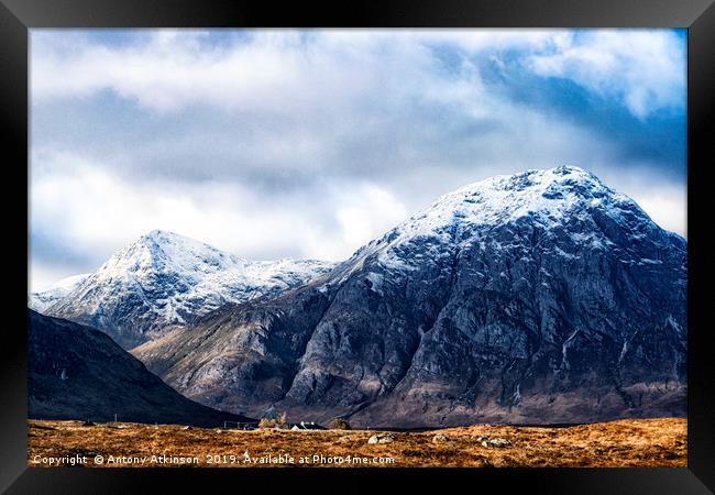 Scotlands Black Mountains Framed Print by Antony Atkinson