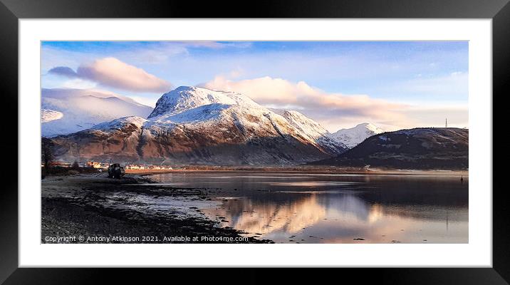 Beyond Corpach Framed Mounted Print by Antony Atkinson
