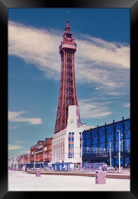 Blackpool Tower's Timeless Grandeur Framed Print by Steven Dale