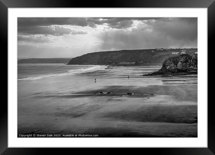 Enigmatic Clouds over Pembrokeshire Beach Framed Mounted Print by Steven Dale