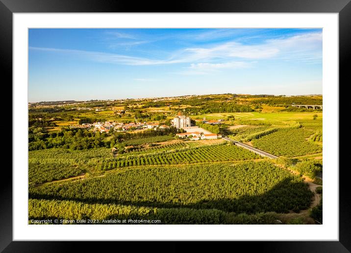 Gently rolling vista near Óbidos Portugal Framed Mounted Print by Steven Dale