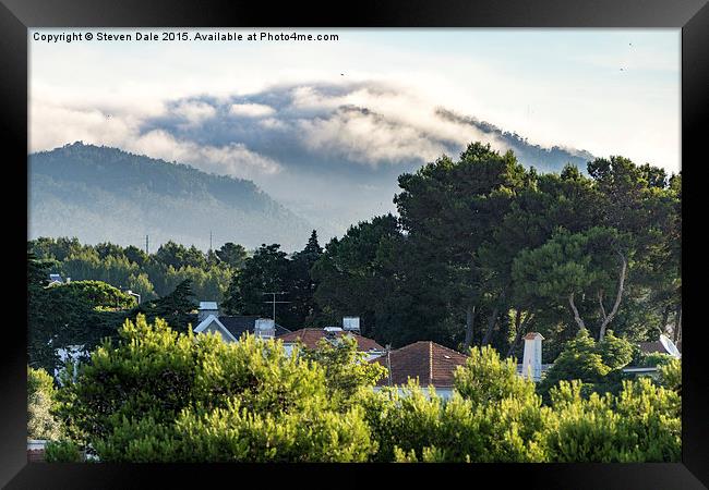 Dramatic Sintra Peaks from Cosy Cascais Abode Framed Print by Steven Dale