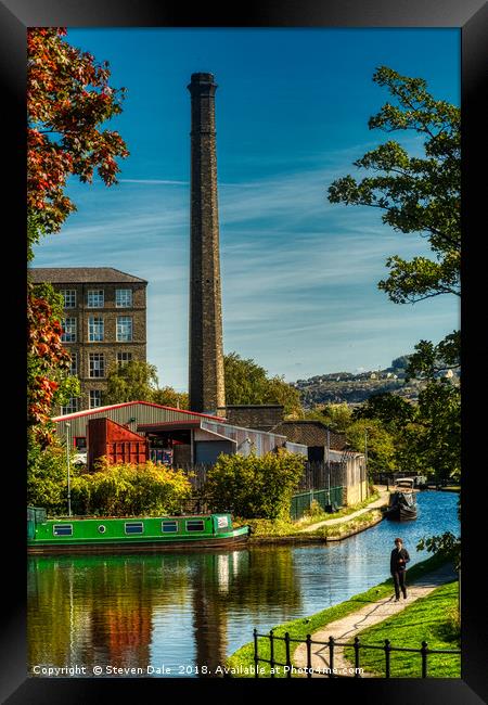 Industrial Heritage: Slaithwaite's Huddersfield Ca Framed Print by Steven Dale