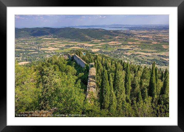 Tranquil Trasimeno: Umbria's Hidden Jewel Framed Mounted Print by Steven Dale