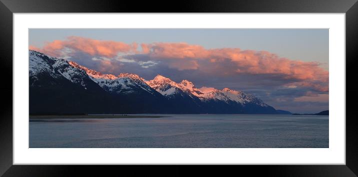 Alaskan Sunset Framed Mounted Print by Janet Mann