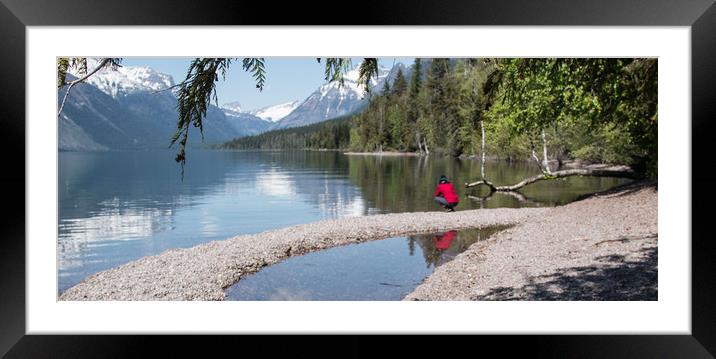 Lake McDonald Framed Mounted Print by Janet Mann