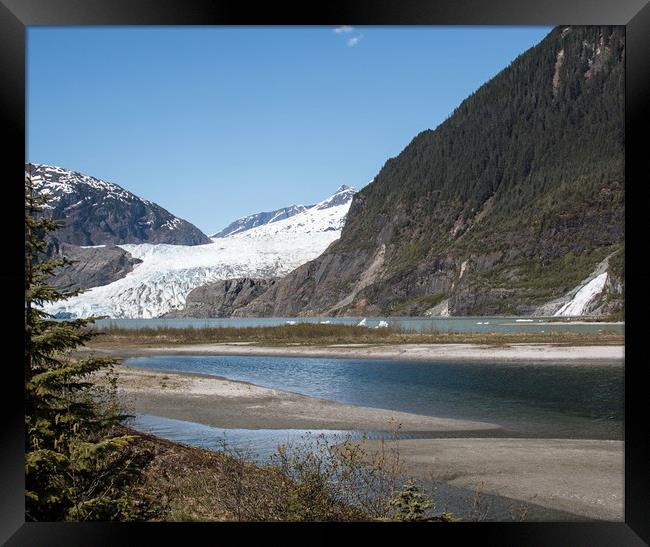 Mendenhall Lake near Juneau Alaska Framed Print by Janet Mann