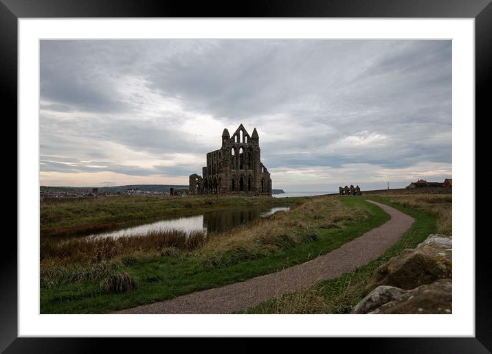 Whitby Abbey Framed Mounted Print by Janet Mann