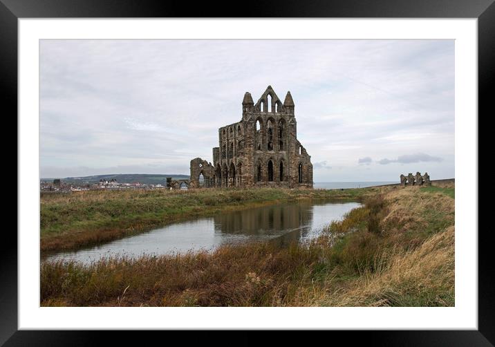 Whitby Abbey Framed Mounted Print by Janet Mann